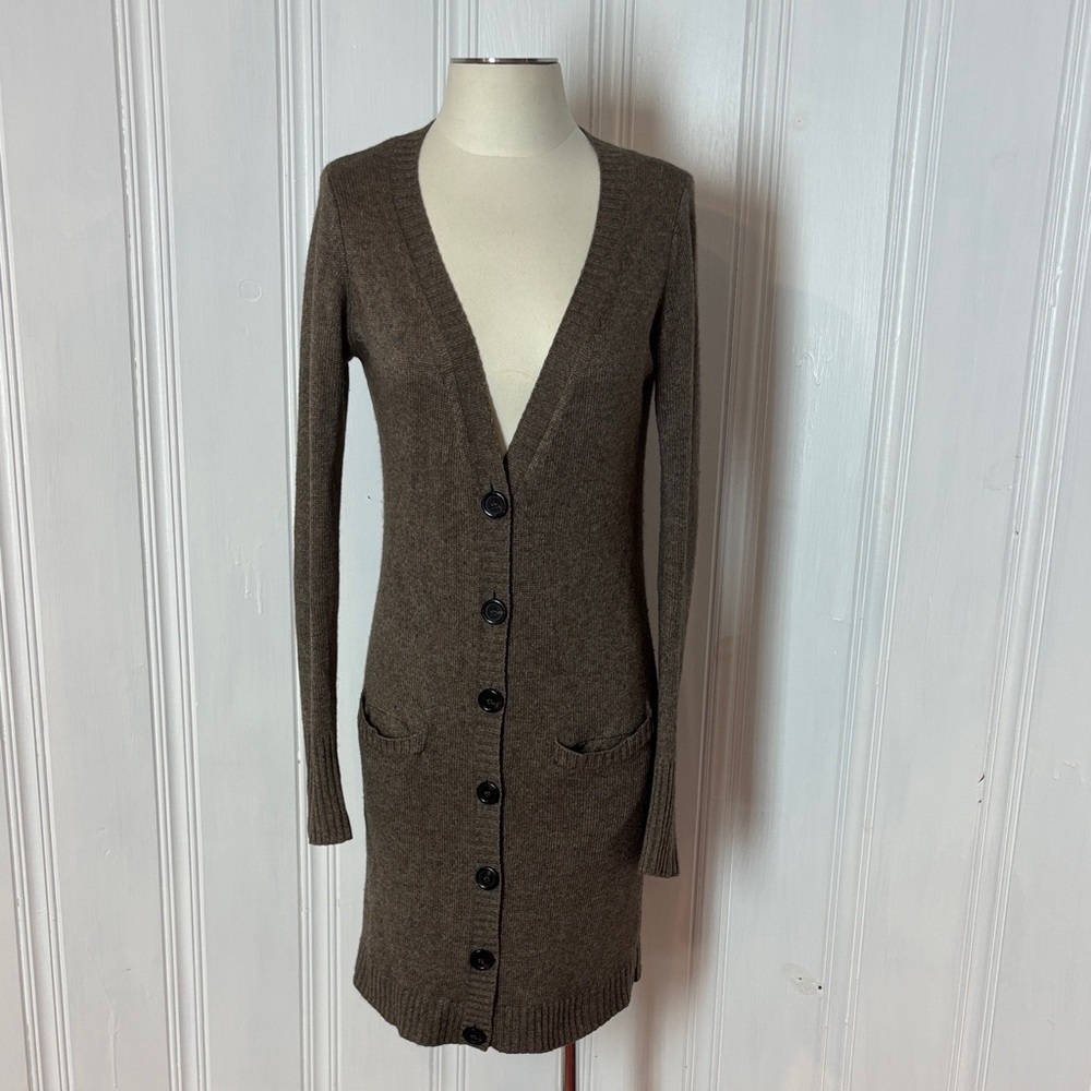 ZARA Silk and Cashmere Long Cardigan – Size Medium